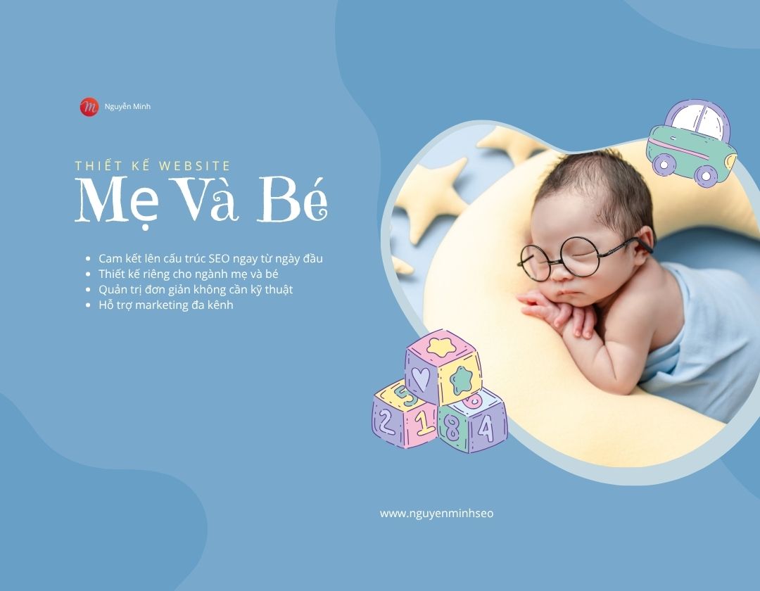 thiết kế website mẹ và bé, thiết kế website shop mẹ và bé, thiết kế website cửa hàng mẹ và bé, làm website mẹ và bé