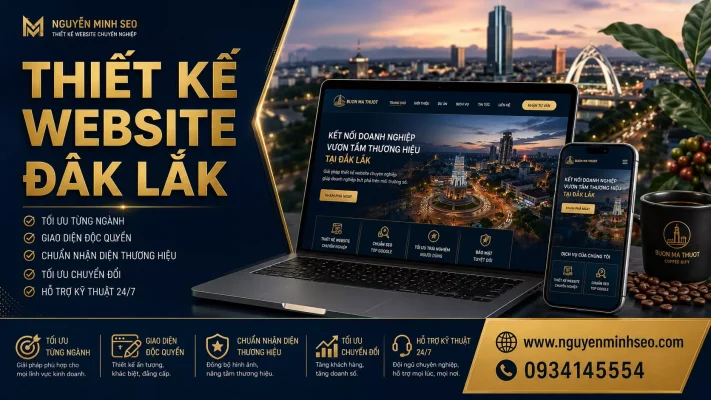 thiết kế website đắk lắk, thiết kế website daklak, thiết kế website buôn mê thuột, thiết kế website bmt
