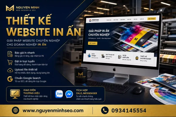 thiết kế website in ấn