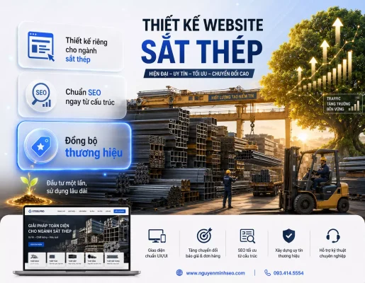 thiết kế website sắt thép, dịch vụ thiết kế website sắt thép, công ty thiết kế website sắt thép