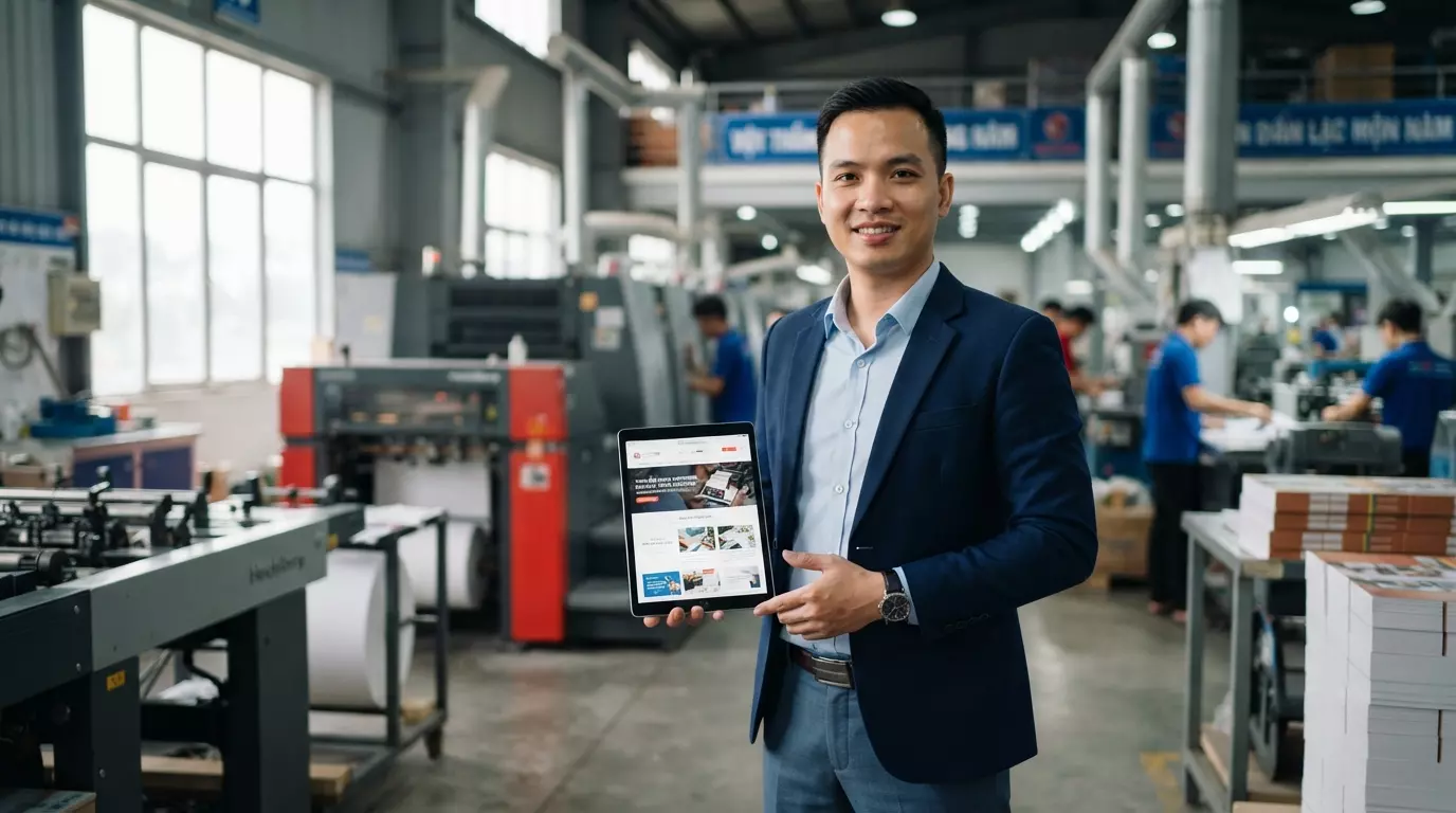 thiết kế website in ấn