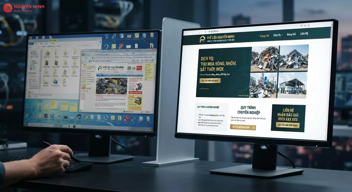 thiết kế website thu mua phế liệu