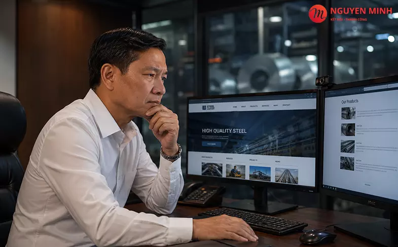 thiết kế website sắt thép, dịch vụ thiết kế website sắt thép, công ty thiết kế website sắt thép