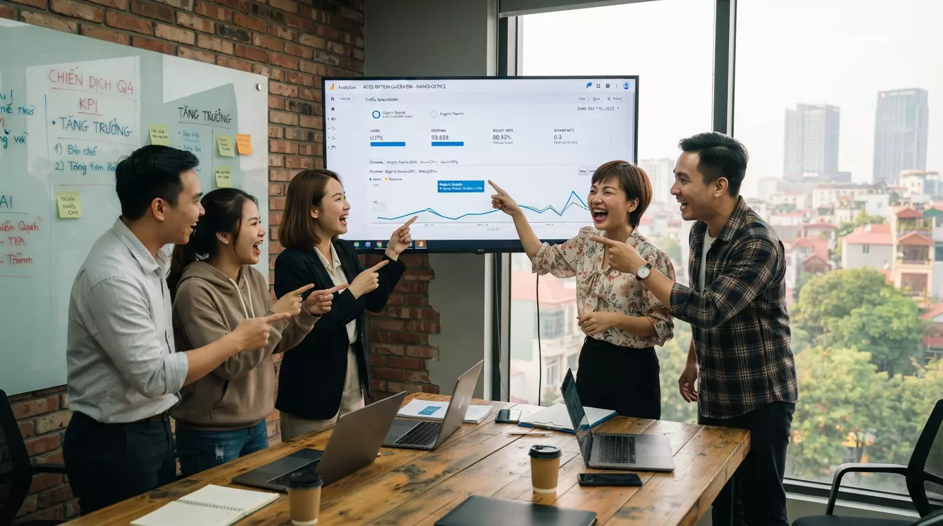 Google Analytics là gì, cách cài đặt GA4, hướng dẫn sử dụng GA4 cho người mới, bounce rate là gì, theo dõi chuyển đổi, GA4 vs Universal Analytics