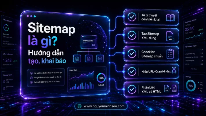 Sitemap là gì, cách tạo sitemap.xml, xml sitemap generator, sitemap cho wordpress, khai báo sitemap với Google, sitemap index là gì