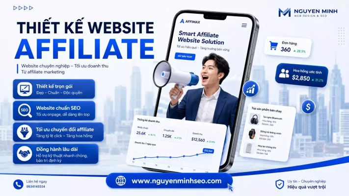 thiết kế web affiliate,thiết kế website affiliate marketing