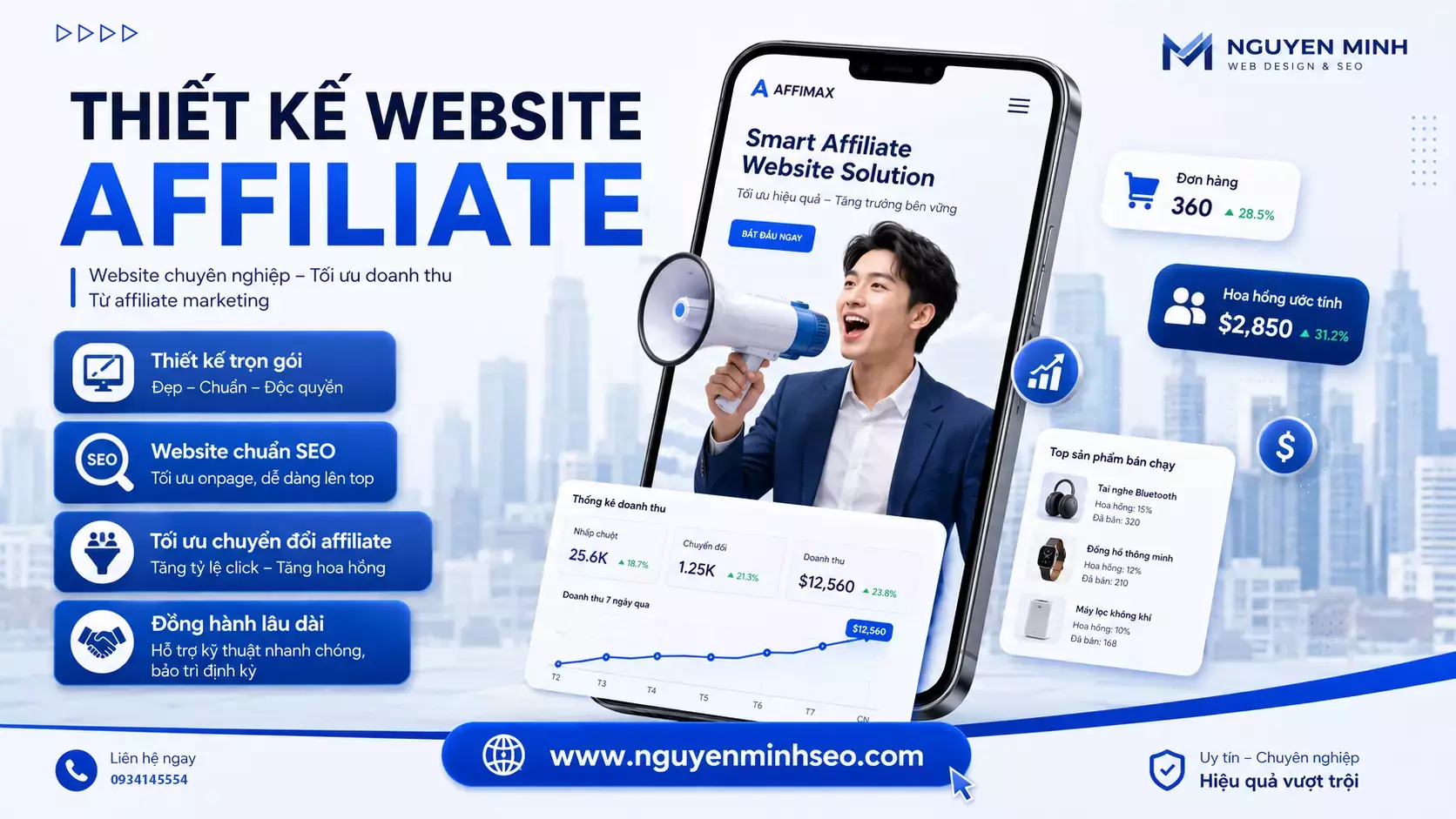 thiết kế web affiliate,thiết kế website affiliate marketing