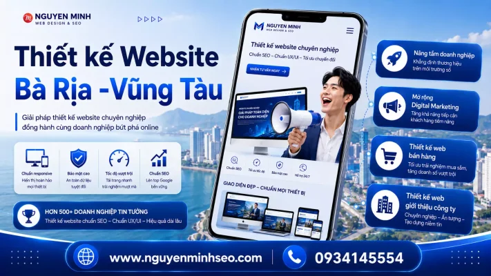 thiết kế website bà rịa, thiết kế website vũng tàu