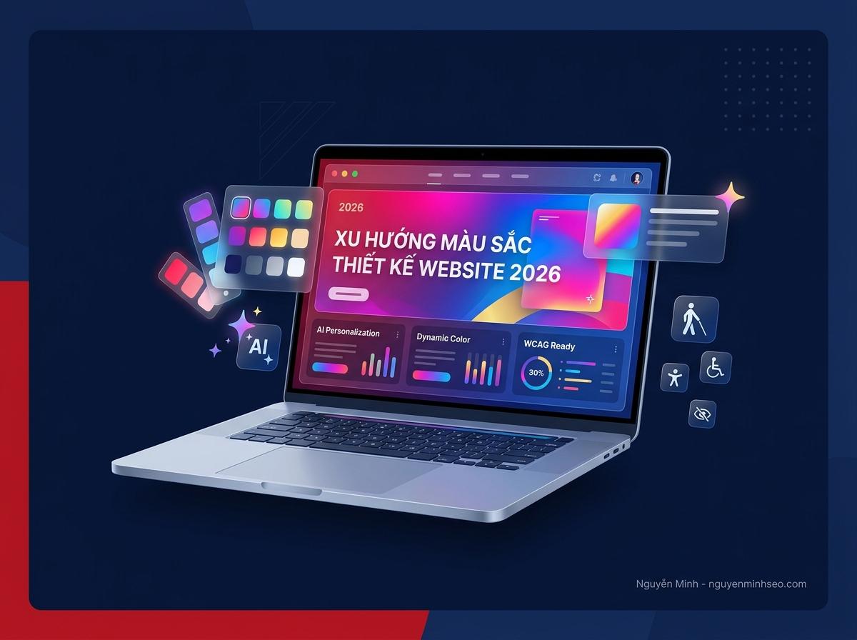 xu hướng màu sắc trong thiết kế website, xu hướng màu sắc thiết kế website