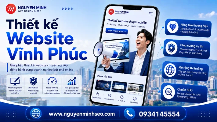 thiết kế website tại vĩnh phúc